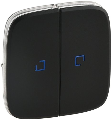 Лицевая панель Legrand Valena Allure для 2-кл. выключателя с подсветкой антрацит фото Лицевая панель Legrand Valena Allure для 2-кл. выключателя с подсветкой антрацит картинка